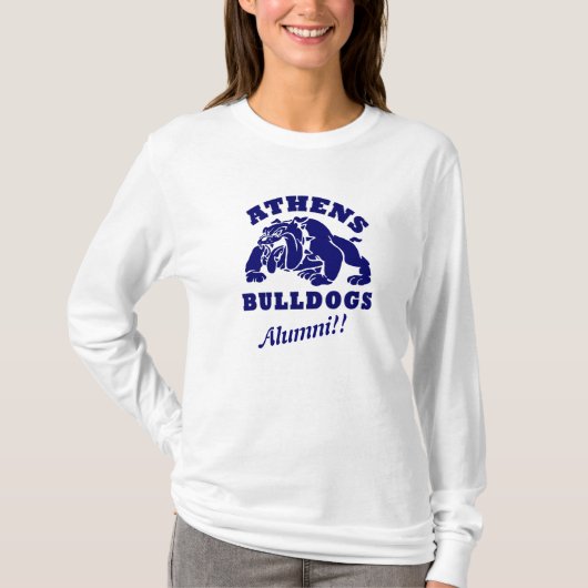 Athens Bulldogs Alumni shirt met lange mouwen (Voorkant)