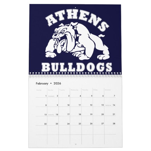 Athens Bulldogs kalender (Feb 2026)