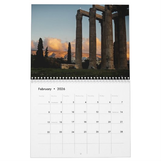 ATHENS CALENDAR 2020 KALENDER (Feb 2026)