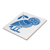 Athens city municipality flag symbol emblem owl bi tegeltje (Zijkant)