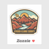 Athens-Clarke County, Georgia Sticker (Vel)