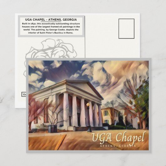 Athens Georgia Briefkaart Chapel GA (Voorkant / Achterkant)