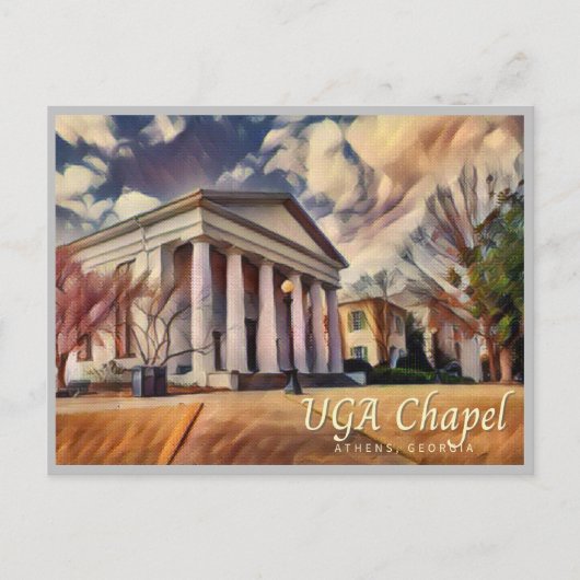 Athens Georgia Briefkaart Chapel GA (Voorkant)