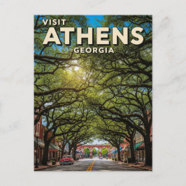 Athens Georgia Reizen Briefkaart