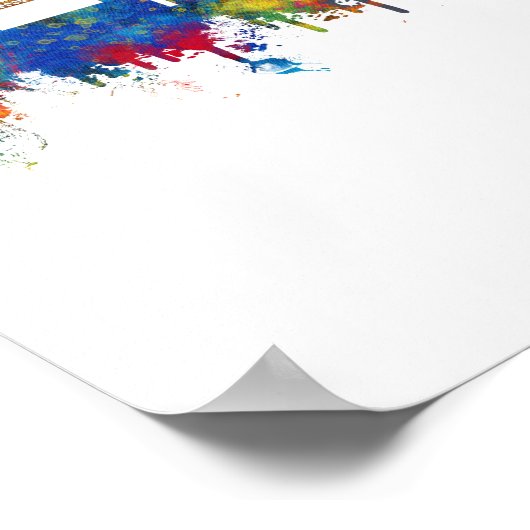 Athens Georgia Skyline Poster (Hoek)