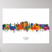Athens Georgia Skyline Poster (Voorkant)