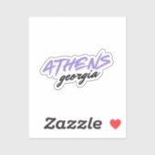 Athens Georgia Sticker (Vel)