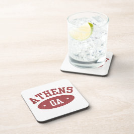 Athens, Georgia Vintage Sportieve College Onderzet Bier Onderzetter