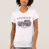 Athens Grecce  Acropolis Vintage scene T-shirt (Voorkant)