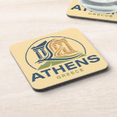 Athens Greece Acropolis Parthenon Bier Onderzetter (Linkerzijde)