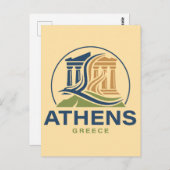 Athens Greece Acropolis Parthenon Briefkaart (Voorkant / Achterkant)