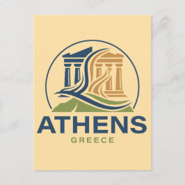 Athens Greece Acropolis Parthenon Briefkaart
