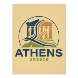 Athens Greece Acropolis Parthenon Perfect Poster