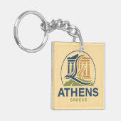 Athens Greece Acropolis Parthenon Sleutelhanger (Voorkant Links)