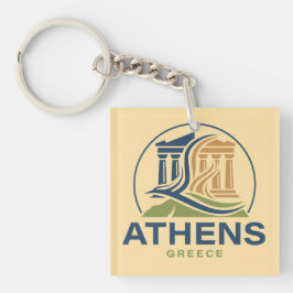 Athens Greece Acropolis Parthenon Sleutelhanger