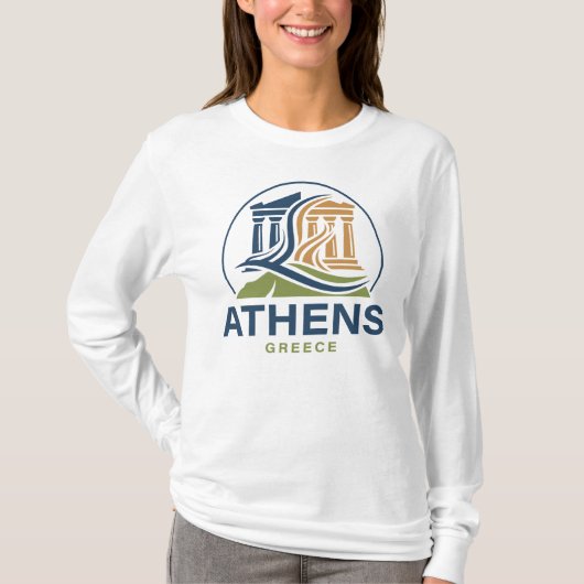 Athens Greece Acropolis Parthenon T-shirt (Voorkant)