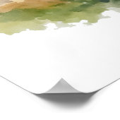 Athens Greece Acropolis Parthenon Watercolor Poster (Hoek)