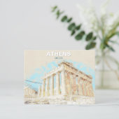 Athens Greece – Ancient City Travel Souvenir  Briefkaart (Staand voorkant)