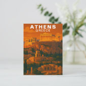 Athens, Greece Ancient Classic Ruins Briefkaart (Staand voorkant)