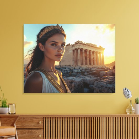 ATHENS - GREECE CANVAS AFDRUK (Insitu (Woonkamer))