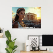 ATHENS - GREECE POSTER (Thuiskantoor)