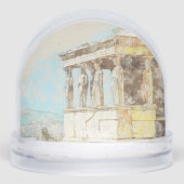 Athens Greece Snow Globe – Ancient Landmark Travel Sneeuwbol (Voorkant)