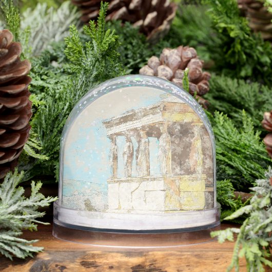 Athens Greece Snow Globe – Ancient Landmark Travel Sneeuwbol (Winter)