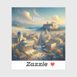 Athens Griekenland 3 inch Vinyl Sticker
