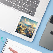 Athens Griekenland 3 inch Vinyl Sticker (Laptop met iPhone)