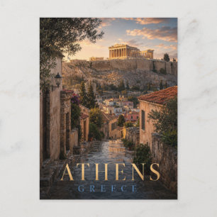 Athens Griekenland Acropolis REALMS Briefkaart