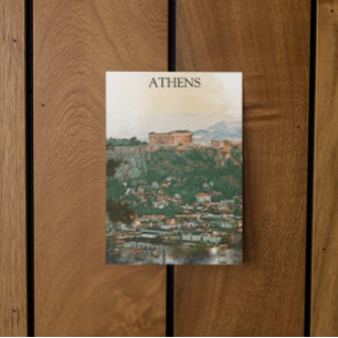 Athens Griekenland Akropolis Uitzicht Briefkaart