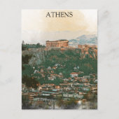 Athens Griekenland Akropolis Uitzicht Briefkaart (Voorkant)