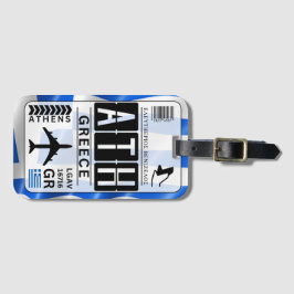 Athens Griekenland Bagagelabel