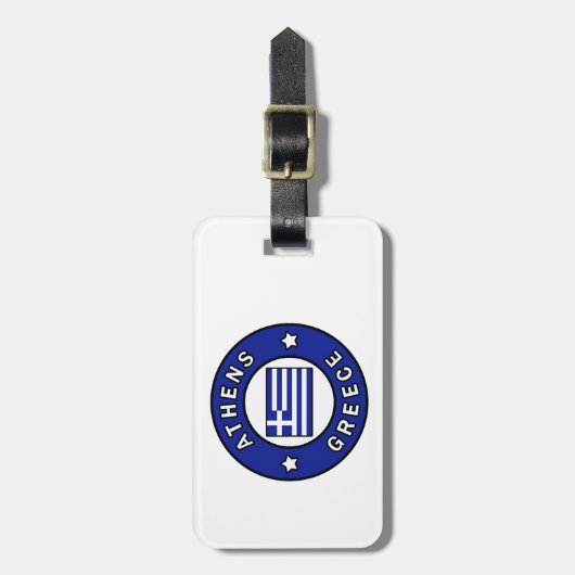 Athens Griekenland Bagagelabel (Voorkant verticaal)