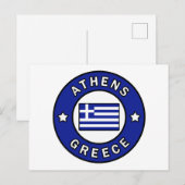 Athens Griekenland Briefkaart (Voorkant / Achterkant)