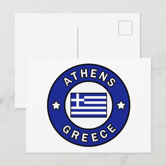 Athens Griekenland Briefkaart (Voorkant / Achterkant)