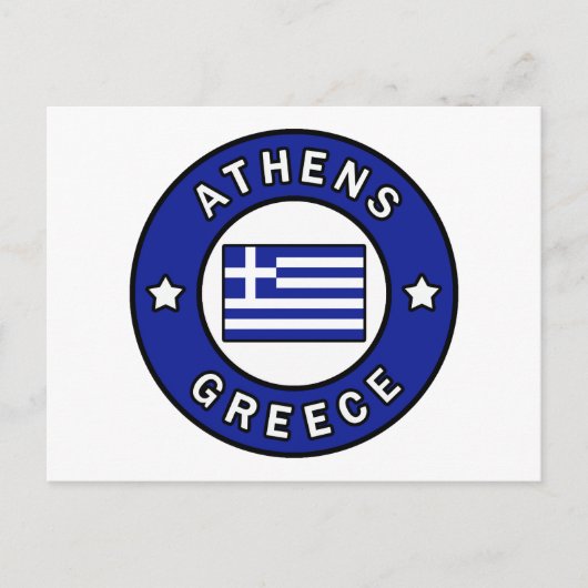 Athens Griekenland Briefkaart (Voorkant)