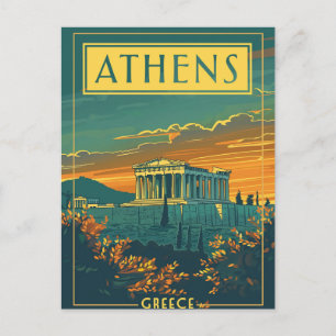 Athens, Griekenland Briefkaart Parthenon
