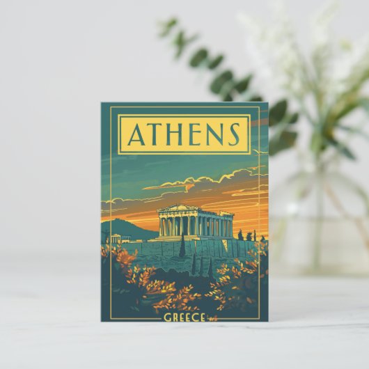  Athens, Griekenland Briefkaart | Parthenon (Staand voorkant)