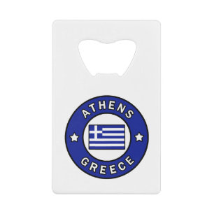 Athens Griekenland Creditkaart Flessenopener