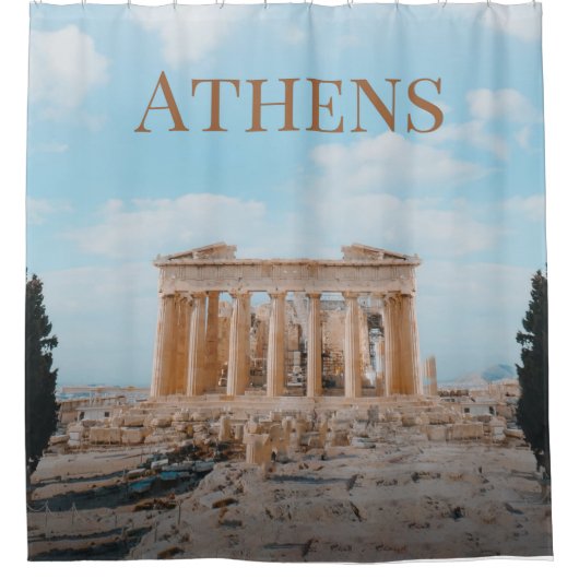Athens Griekenland Douchegordijn (Voorkant)