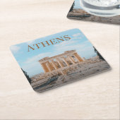 Athens Griekenland Kartonnen Onderzetters (Schuin)