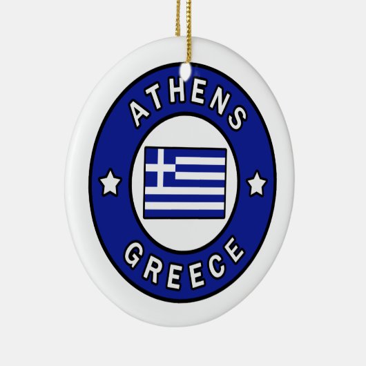 Athens Griekenland Keramisch Ornament (Rechts)