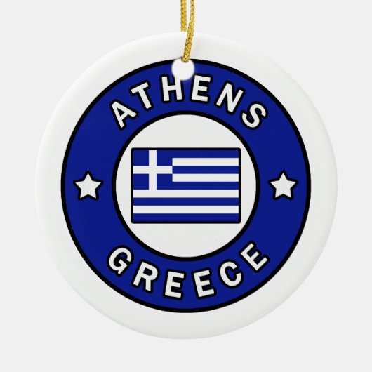 Athens Griekenland Keramisch Ornament (Voorkant)