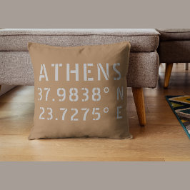 Athens Griekenland Latitude-Sierkussen Kussen