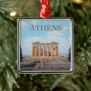 Athens Griekenland Metalen Ornament