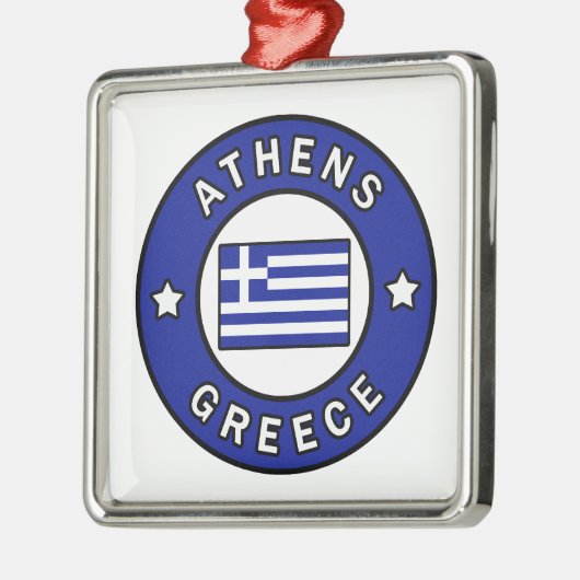 Athens Griekenland Metalen Ornament (Links)