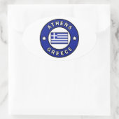 Athens Griekenland Ovale Sticker (Tas)