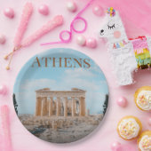 Athens Griekenland Papieren Bordje (Feest)