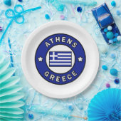 Athens Griekenland Papieren Bordje (Feest)